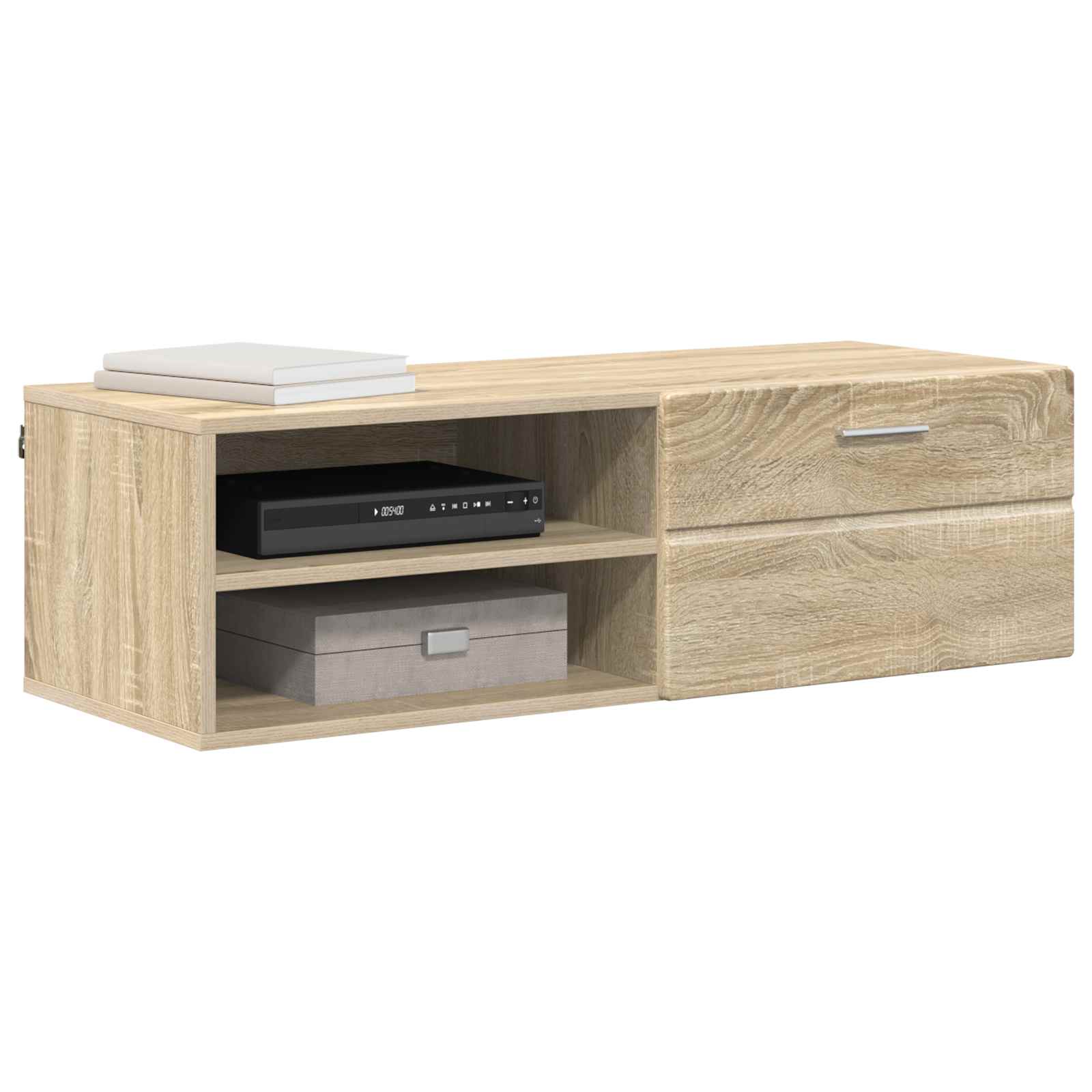 Highboard mit Regal FLORIN Weiß 60 x 35 x 182 cm Holzwerkstoff