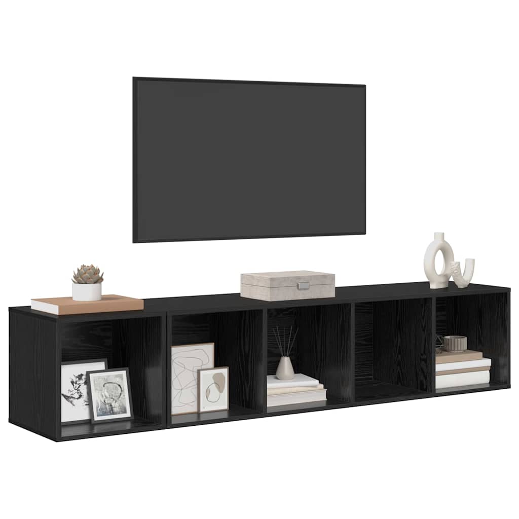 2-tlg. TV-Schrank-Set Grau Holzwerkstoff