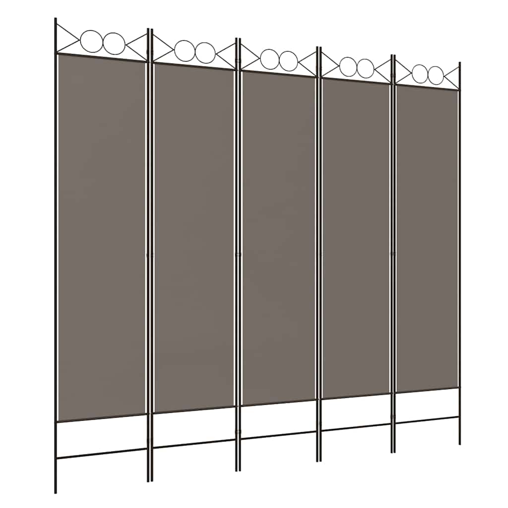 3-teiliger Raumteiler Beige 120 x 200 cm Stoff