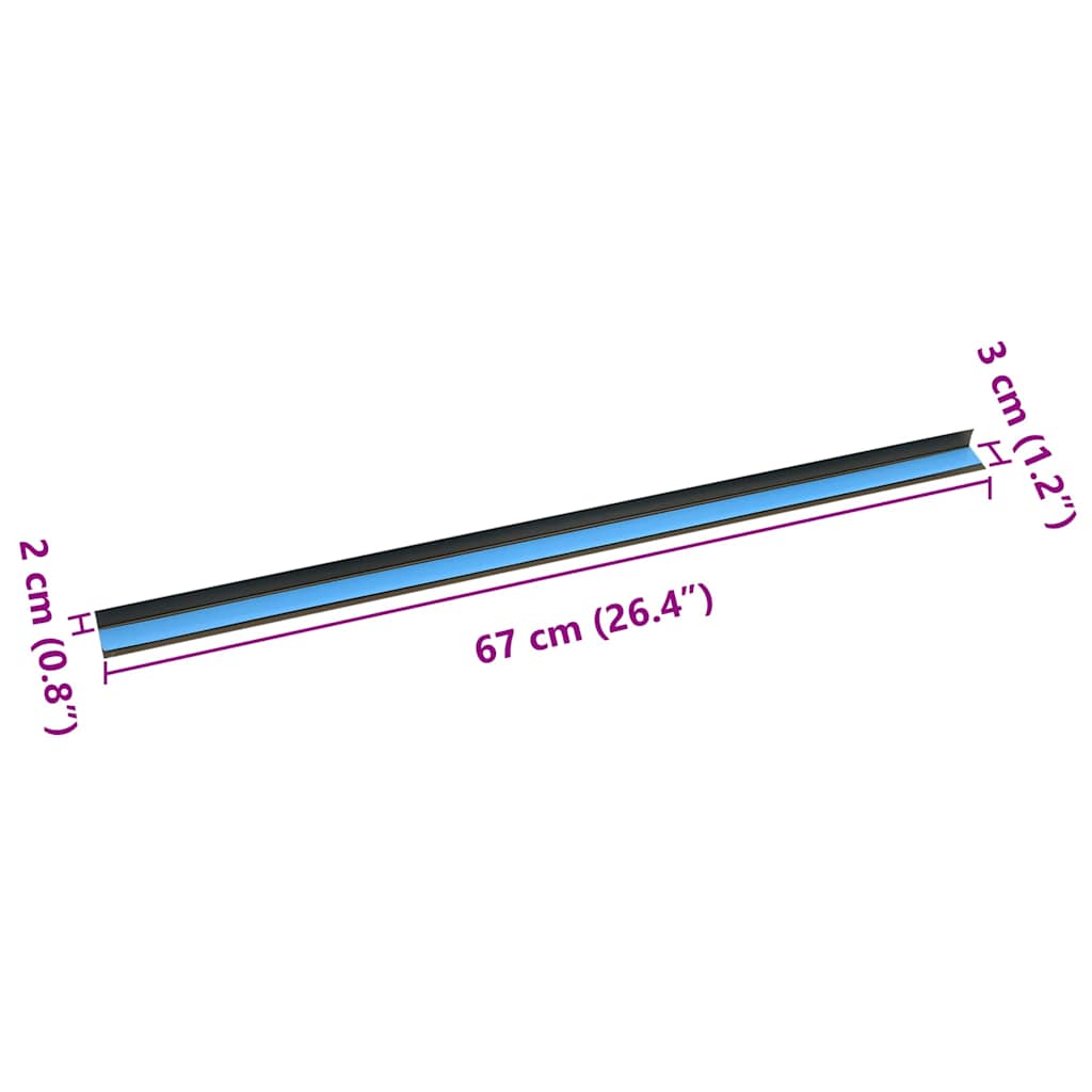 Treppenkantenprofile in L-Form 15 Stk. Aluminium 90 cm Silbern