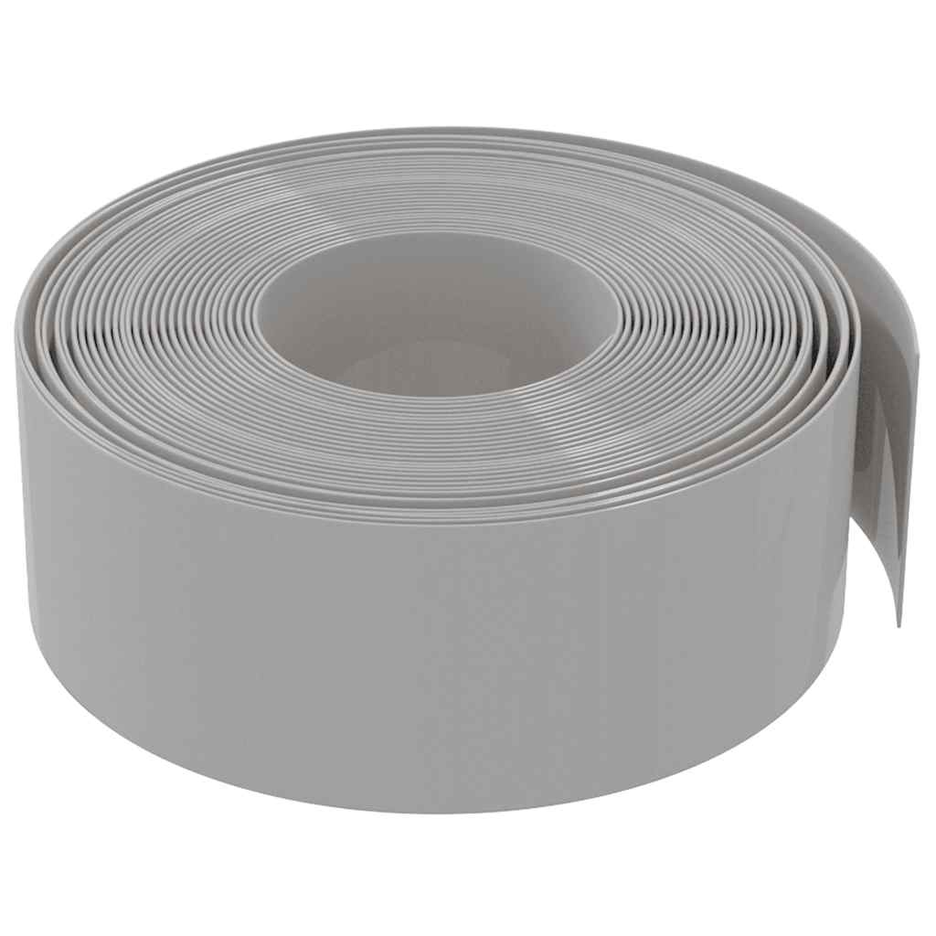 Gartenumrandung 25 m 10 cm PE Grau