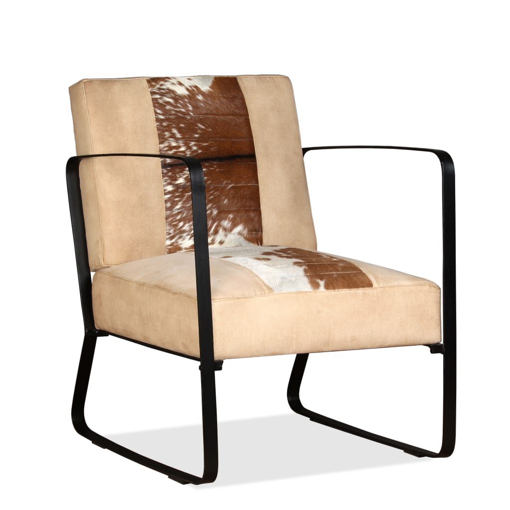 Loungesessel Braun Echtleder