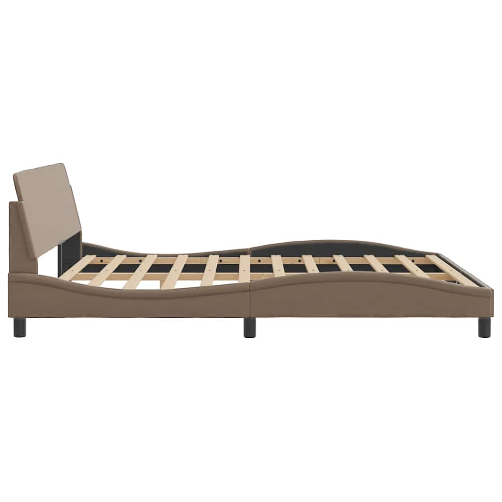 Bettgestell "Dover" Schwarz 80x200 cm Kunstleder