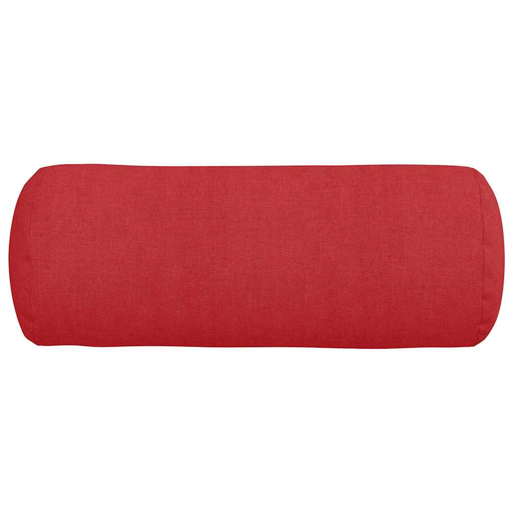 Bolsterkissen 2 Stück Hellgrau Ø 15 x 40 cm Stoff