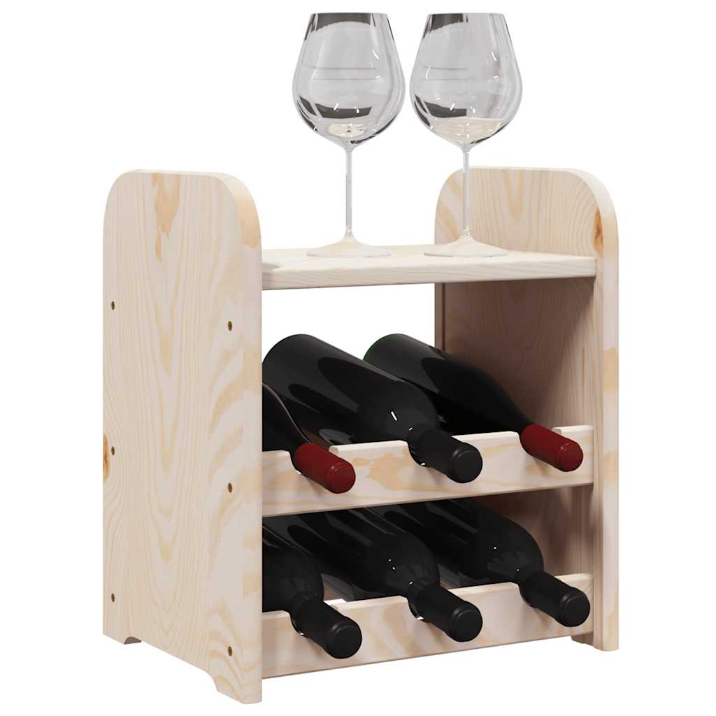 Weinregal 33x25x37 cm Massivholz Kiefer