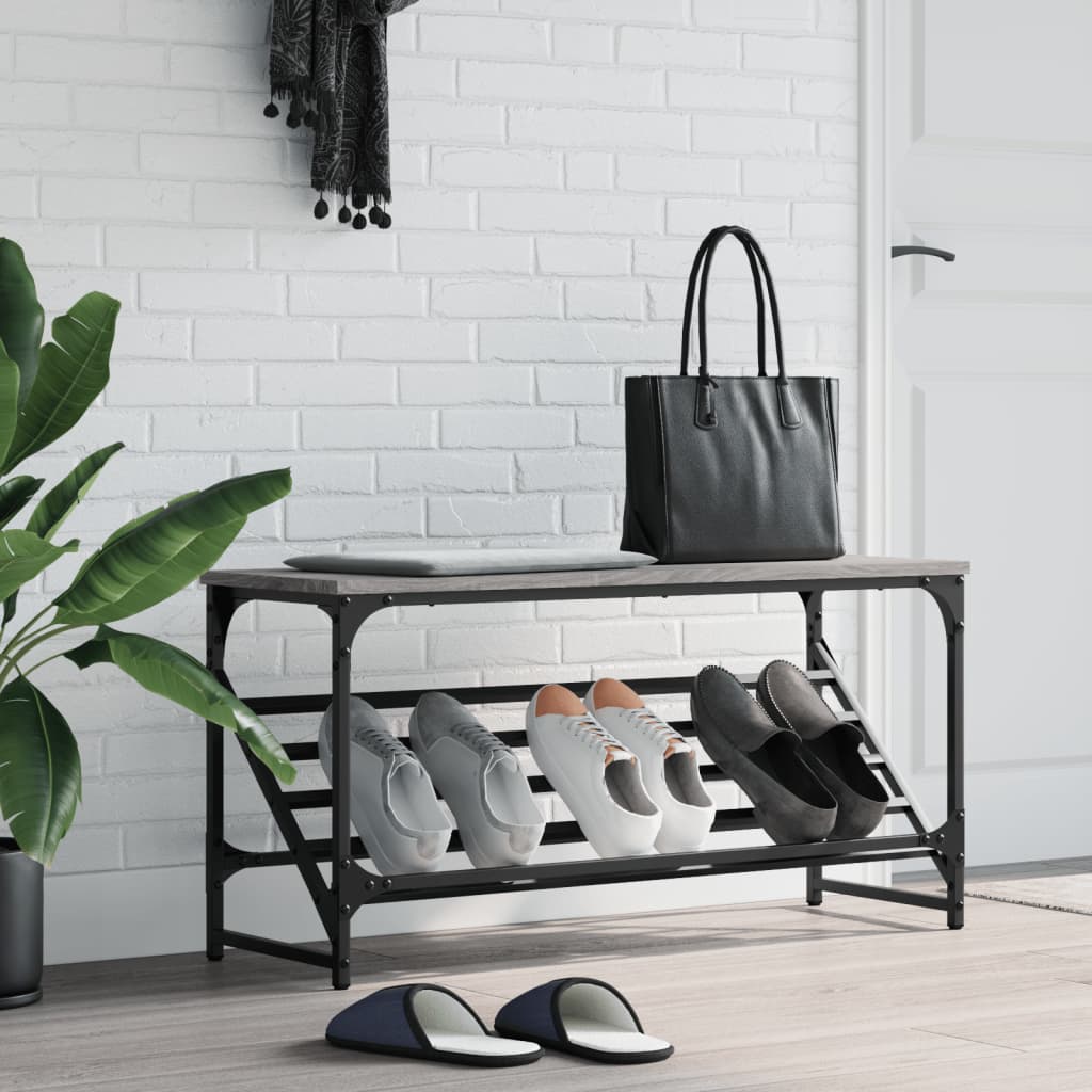 Schuhregal Schwarz 60x30x45 cm Holzwerkstoff