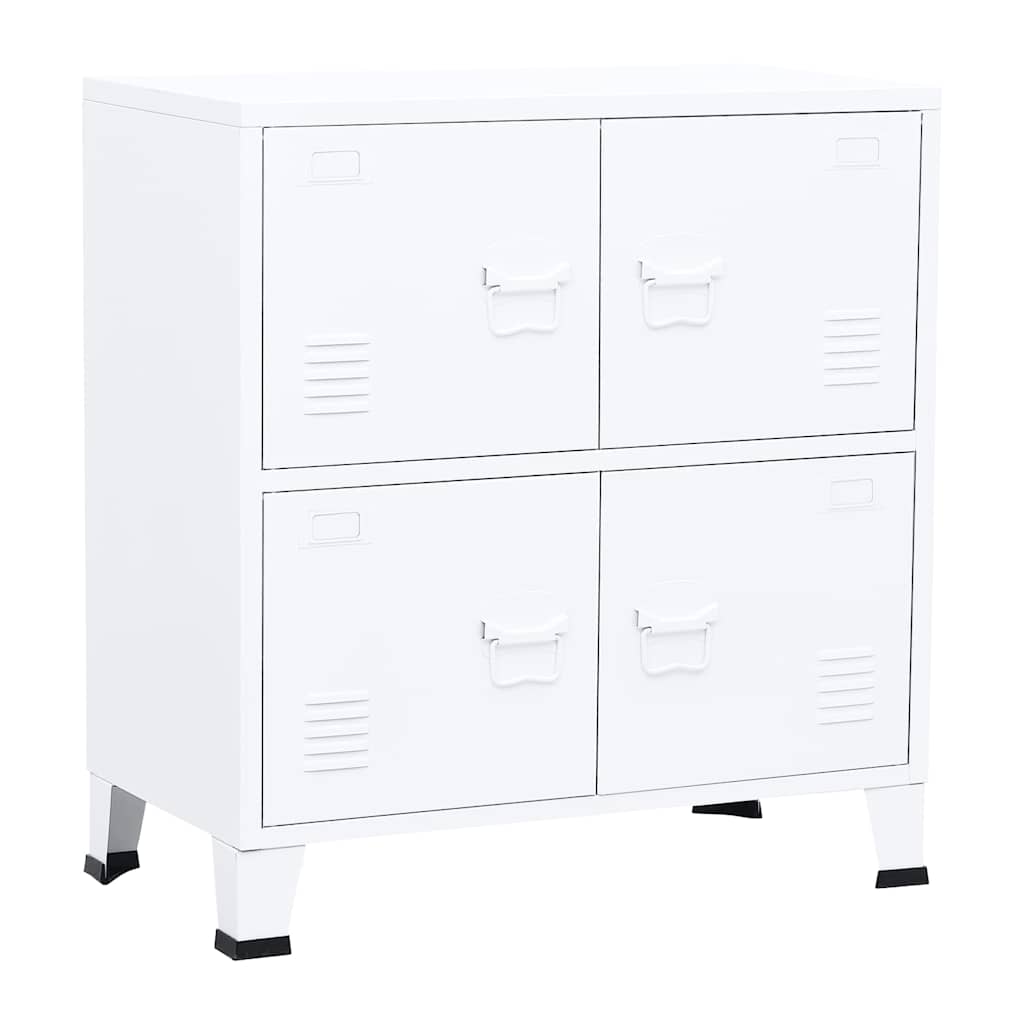 Lagerschrank Industrial Schwarz 75x40x80 cm Stahl