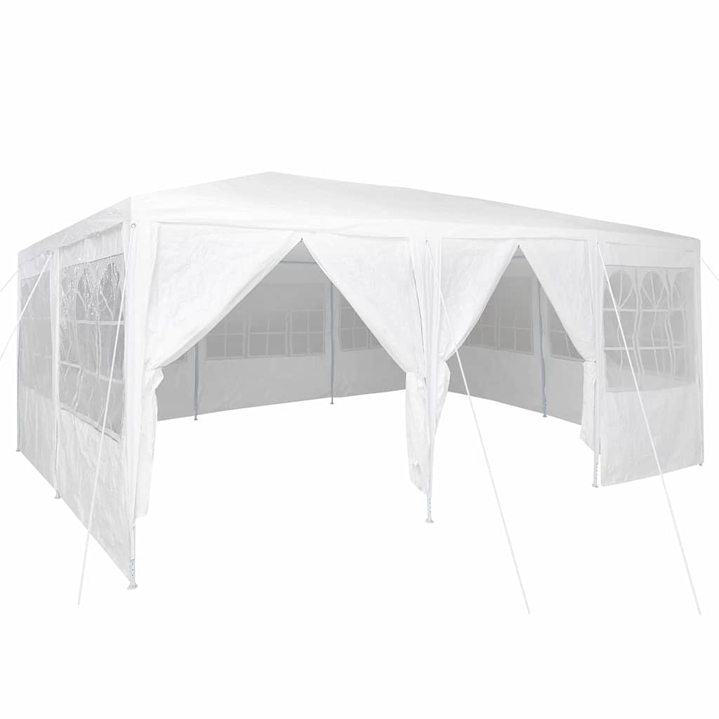 Party-Zelt Weiß 400 x 400 x 266 cm Polyethylen