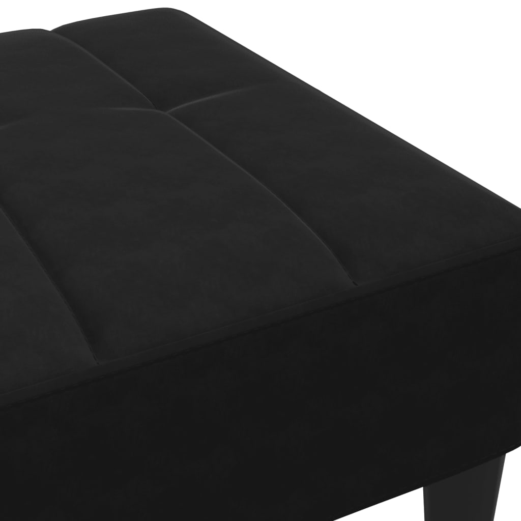 Fußhocker Blau 77x55x31 cm Samt