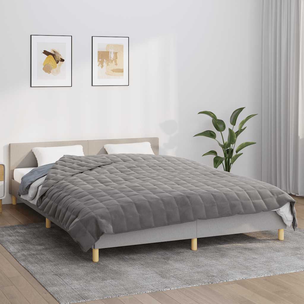 Gewichtsdecke Grau 122x183 cm 5 kg Stoff