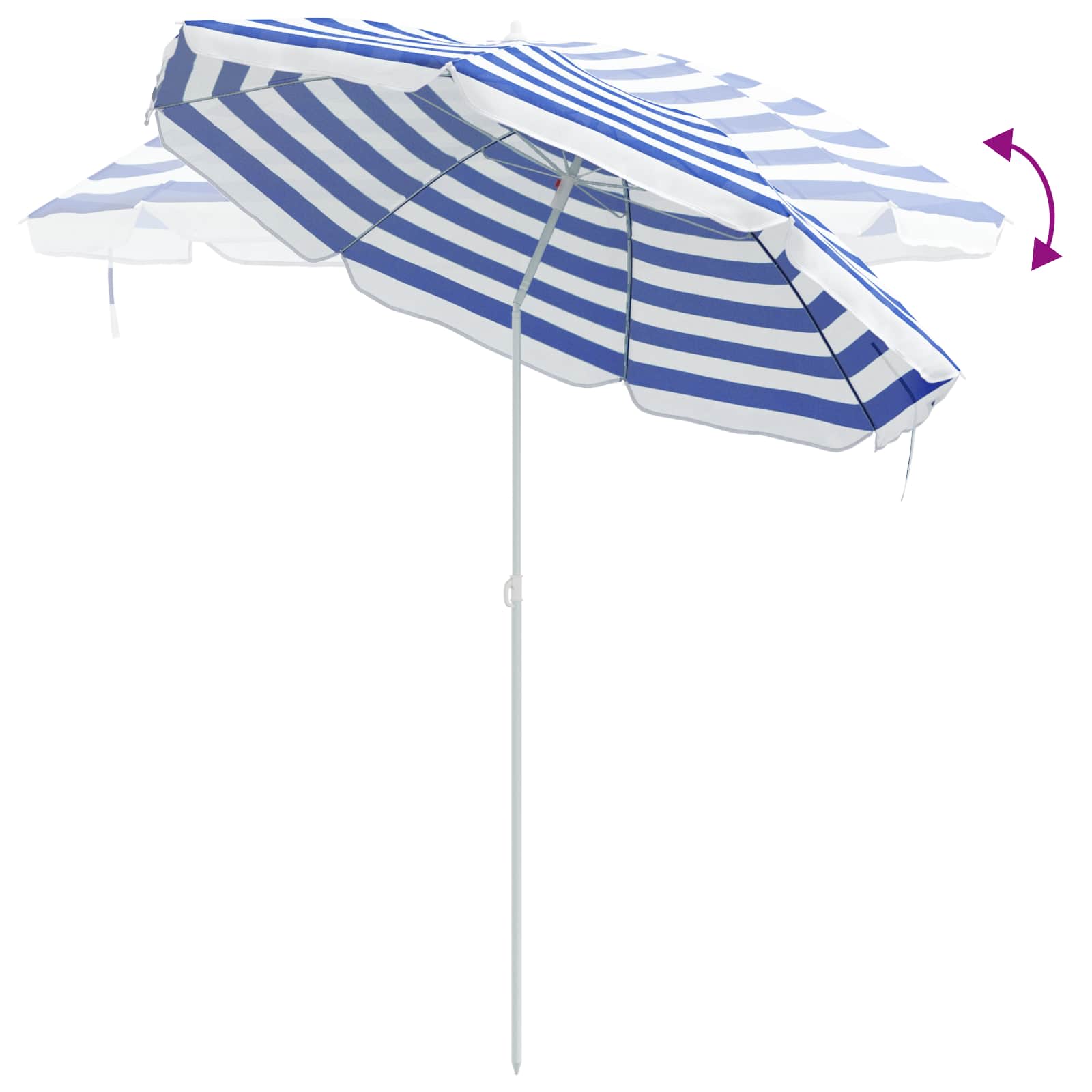 Sonnenschirm mit Stahlmast Sandfarbe 180 cm