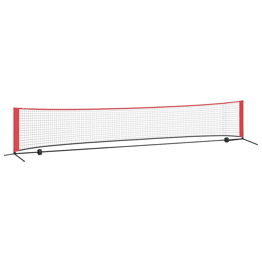 Tennisnetz Schwarz und Rot 301 x 90.5 x 87 cm Polyester