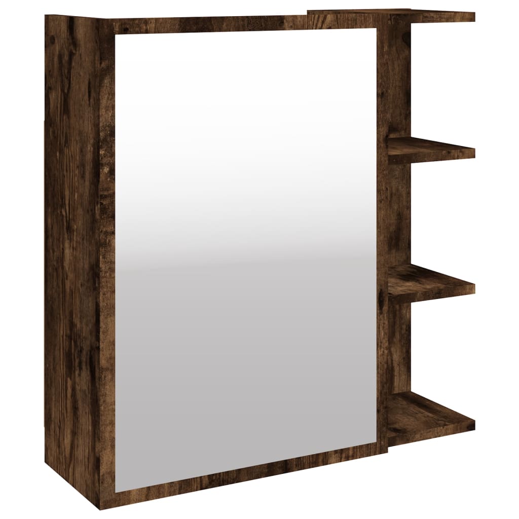 Bad-Spiegelschrank Weiß 62,5x20,5x64 cm Holzwerkstoff