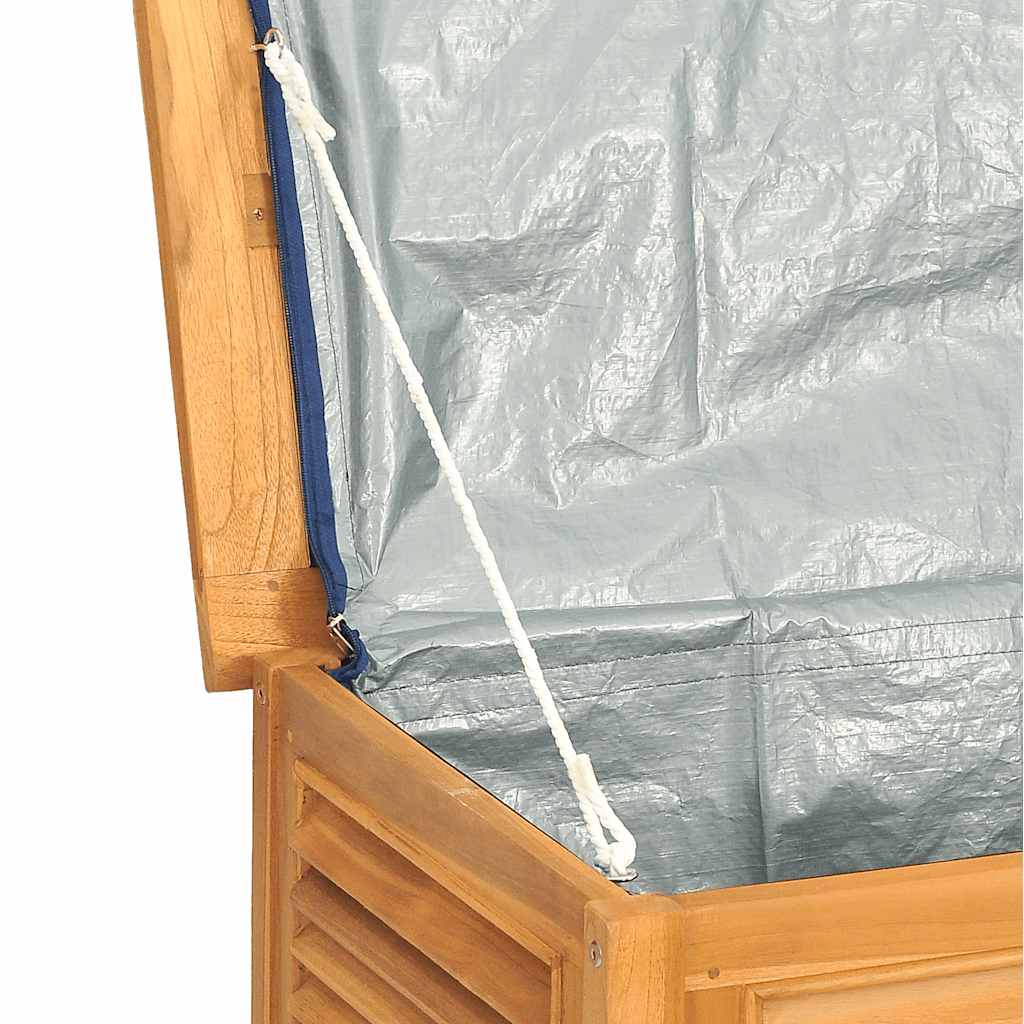 Gartenbox mit Beutel 60x50x58 cm Massivholz Teak