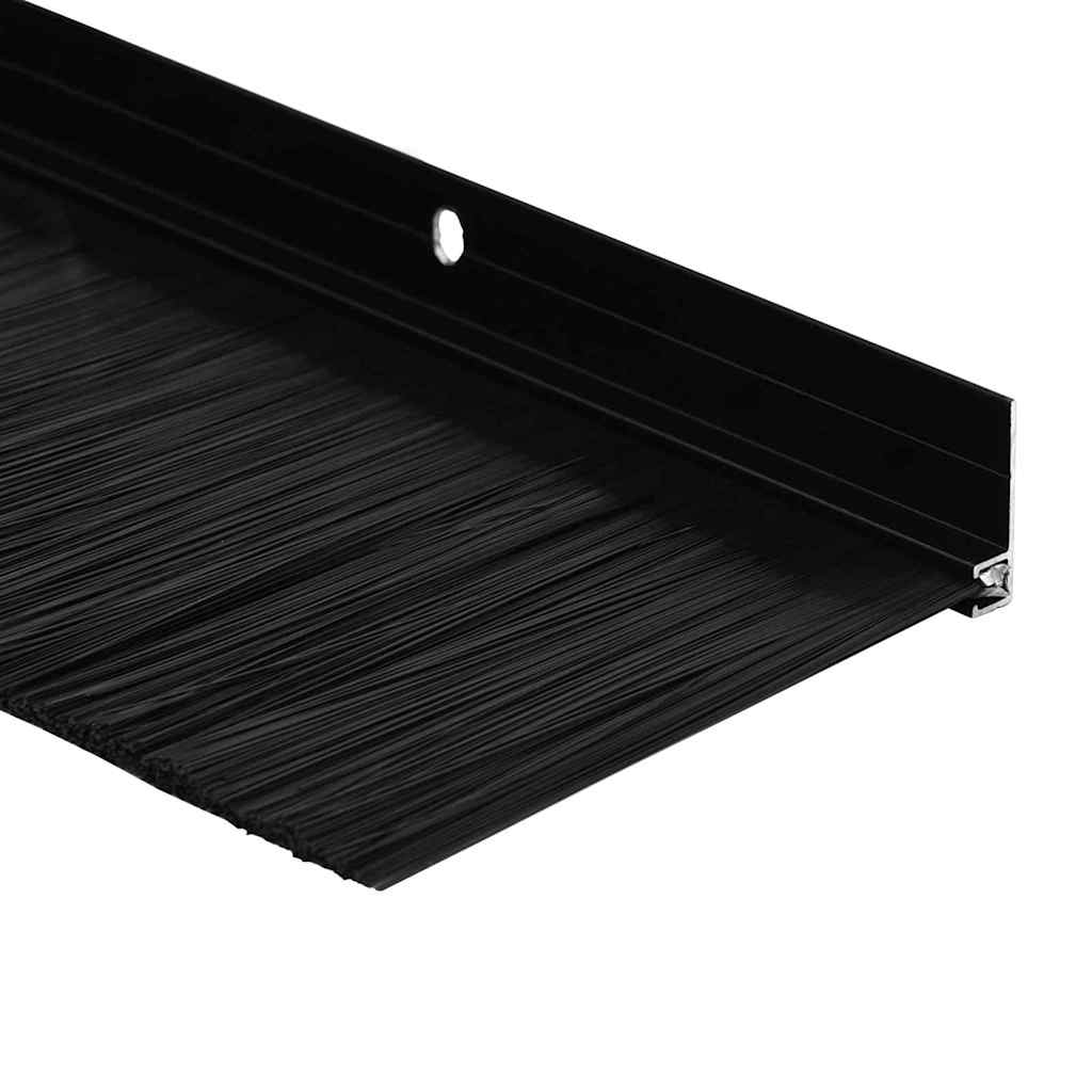 Aufsteck Türbürstendichtungen 2 pcs Braun 100 cm