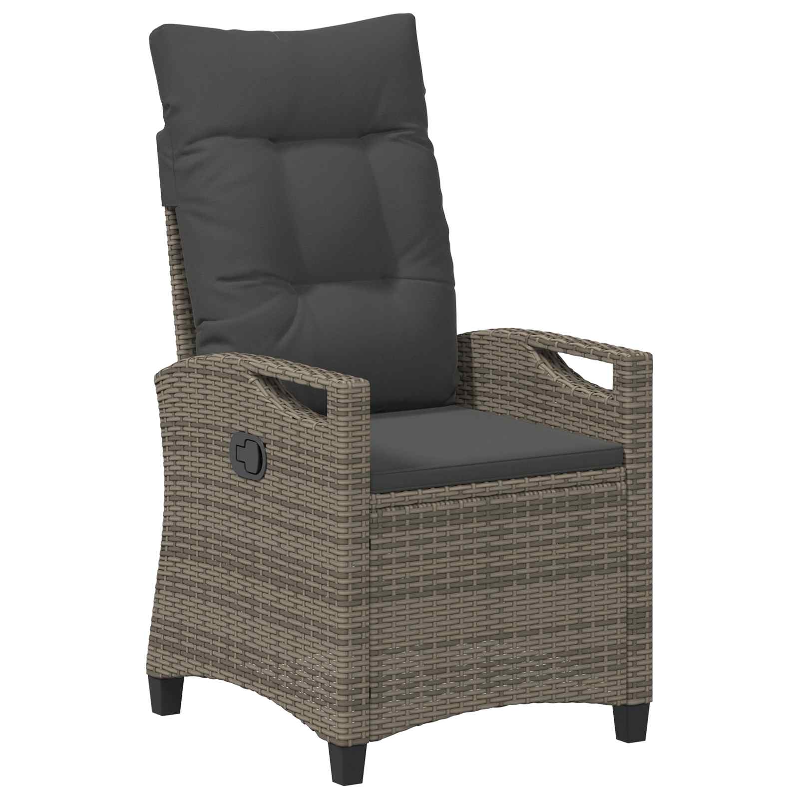 Gartenstuhl 2 pcs Schwarz 56 x 64 x 94 cm Stahl und Polyester