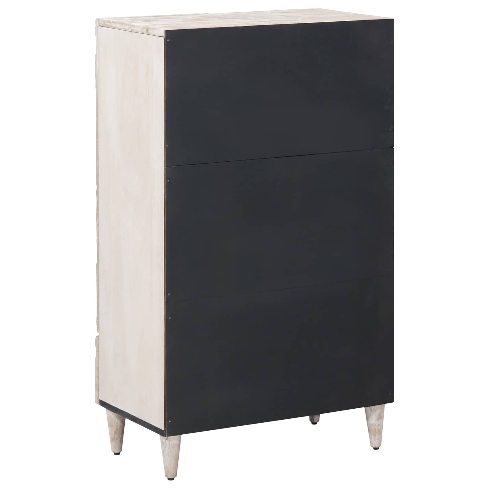 Hochschrank mit Regal Braun 60 x 33,5 x 100 cm Massivholz Mango