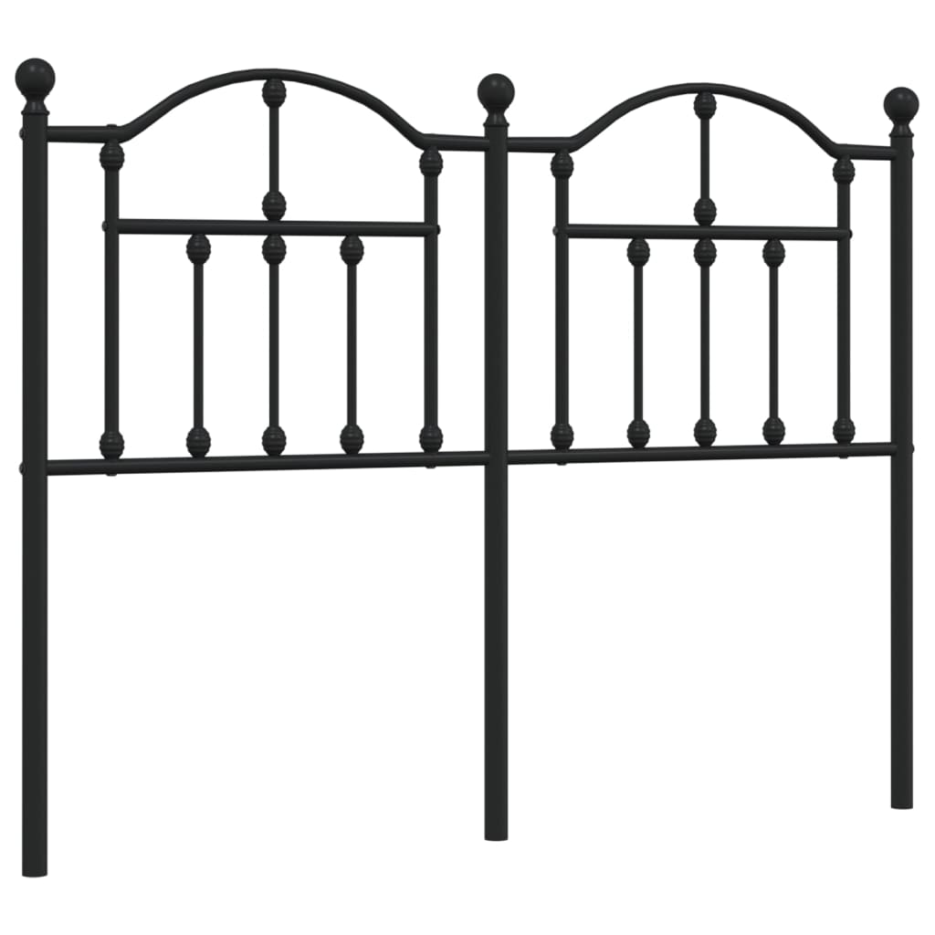Ersatz-Kopfteil Metall Schwarz 90 cm