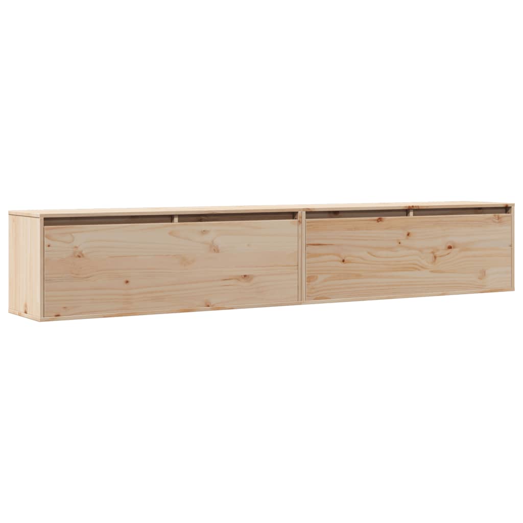 Wandschrank 100x30x35 cm Massivholz Kiefer