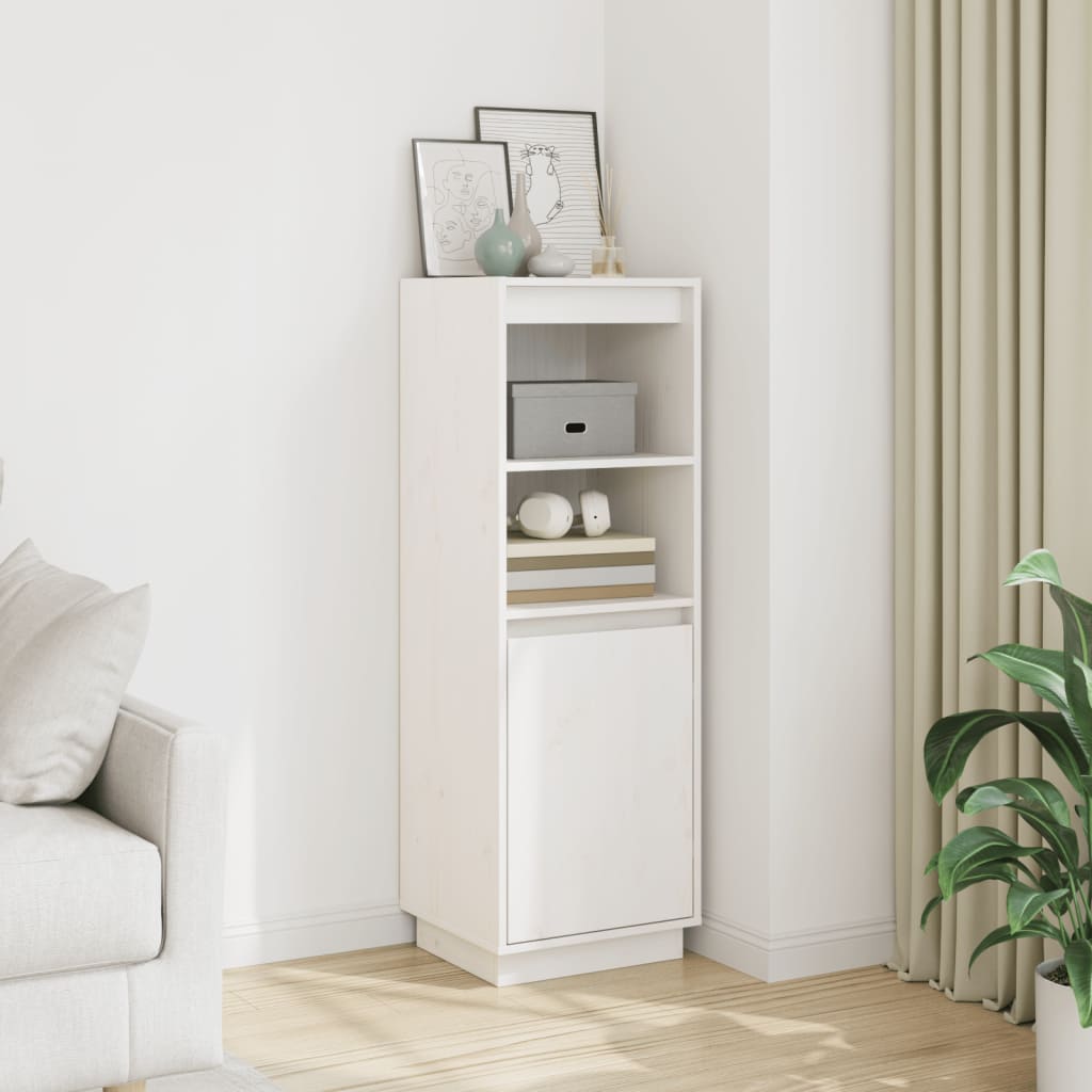 Highboard 37x34x110 cm Massivholz Kiefer