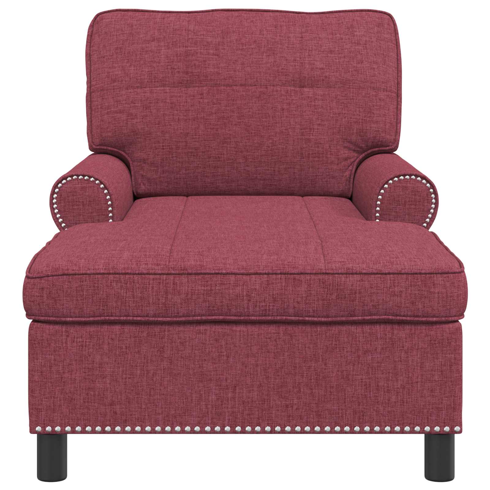 Lounge-Liege mit Kissen Hellgrau 91 x 157 x 91 cm Stoff
