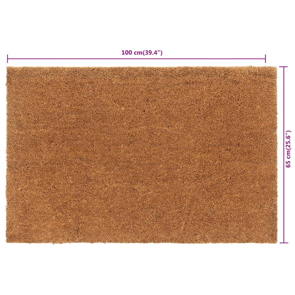 Fußmatte Natur 80x100 cm Kokosfaser Getuftet
