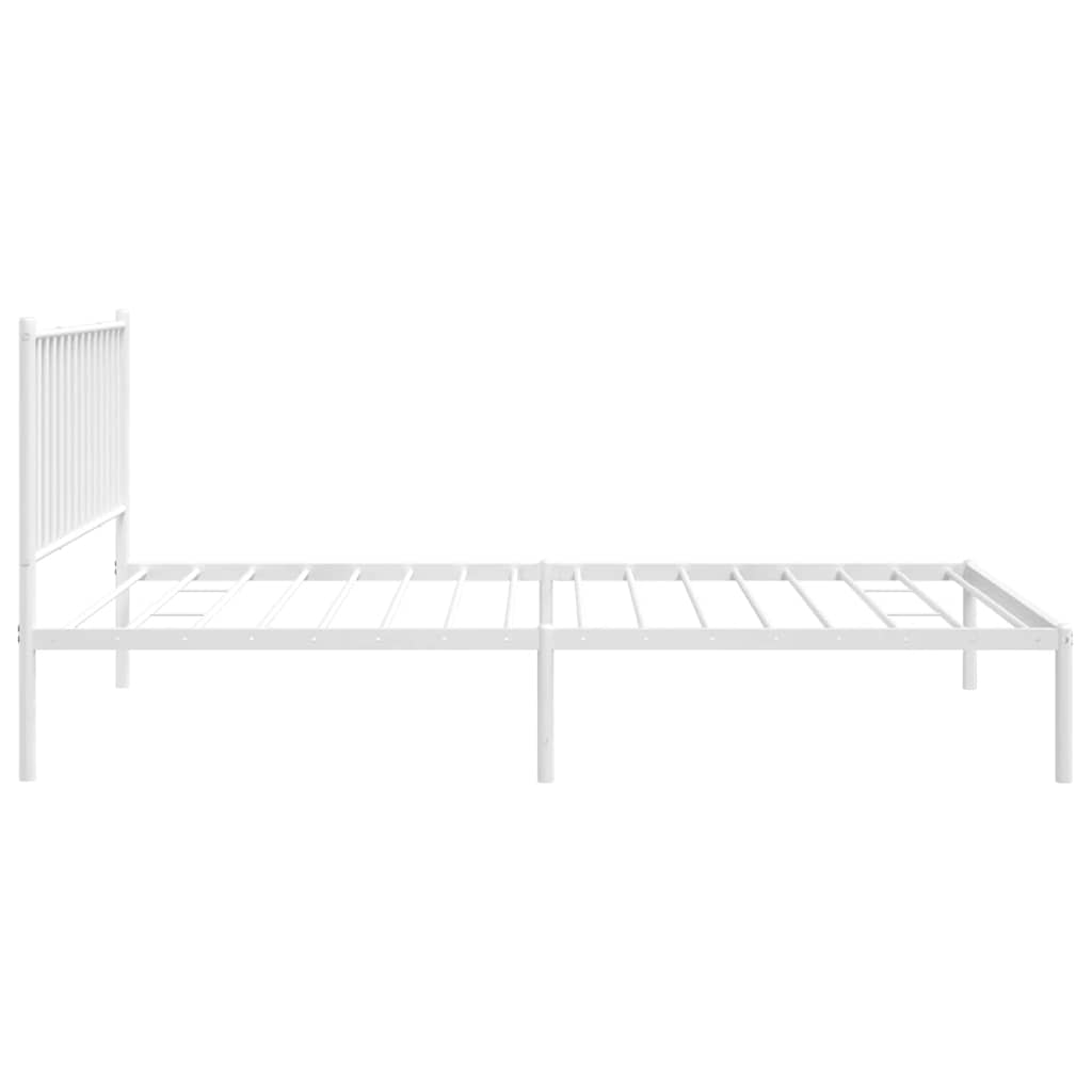Bettgestell Metall Schwarz 75x190 cm