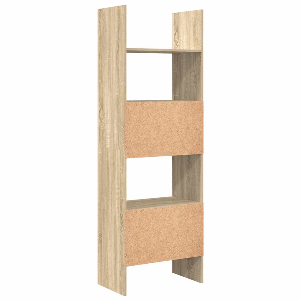 Bücherregal Weiß 60x35x180 cm Holzwerkstoff