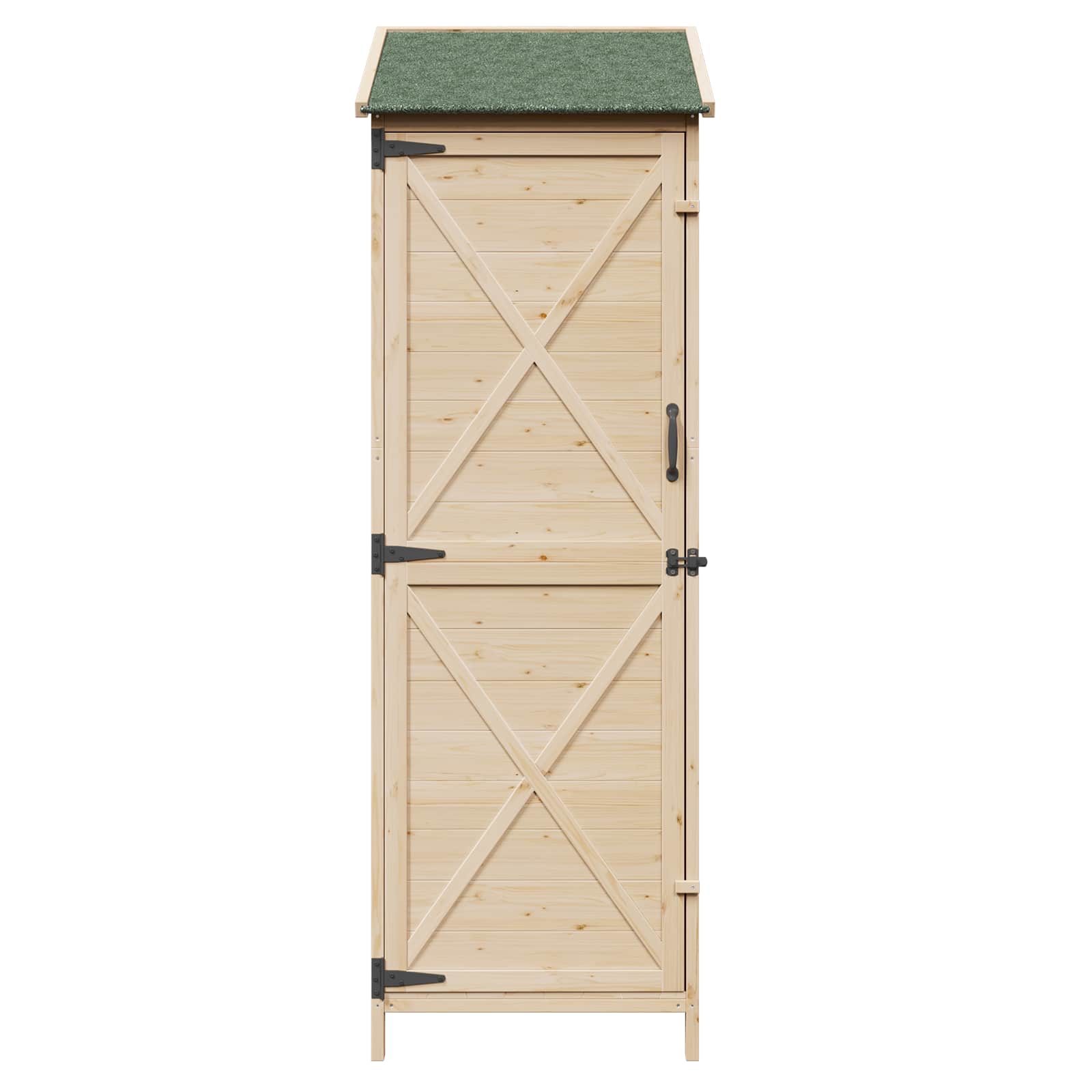 Gartenschuppen Natur 59,5 x 56 x 113,5 cm Massivholz aus Fichte