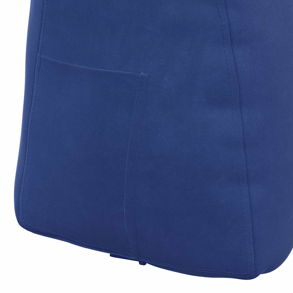 Rückenkissen Blau 45 x 24 x 50 cm Samt