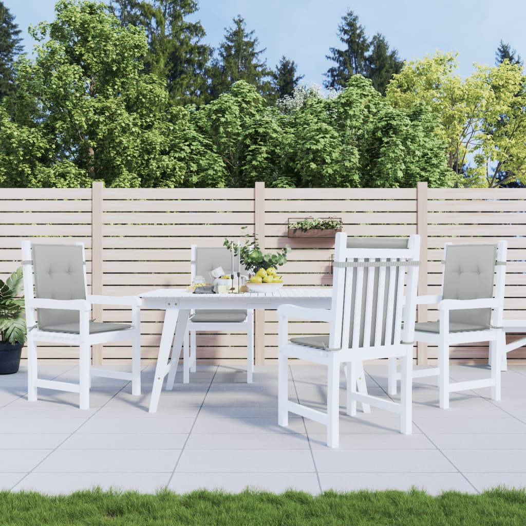 Niedriglehner-Auflagen 2 Stk Melange Anthrazit 100x50x7cm Stoff