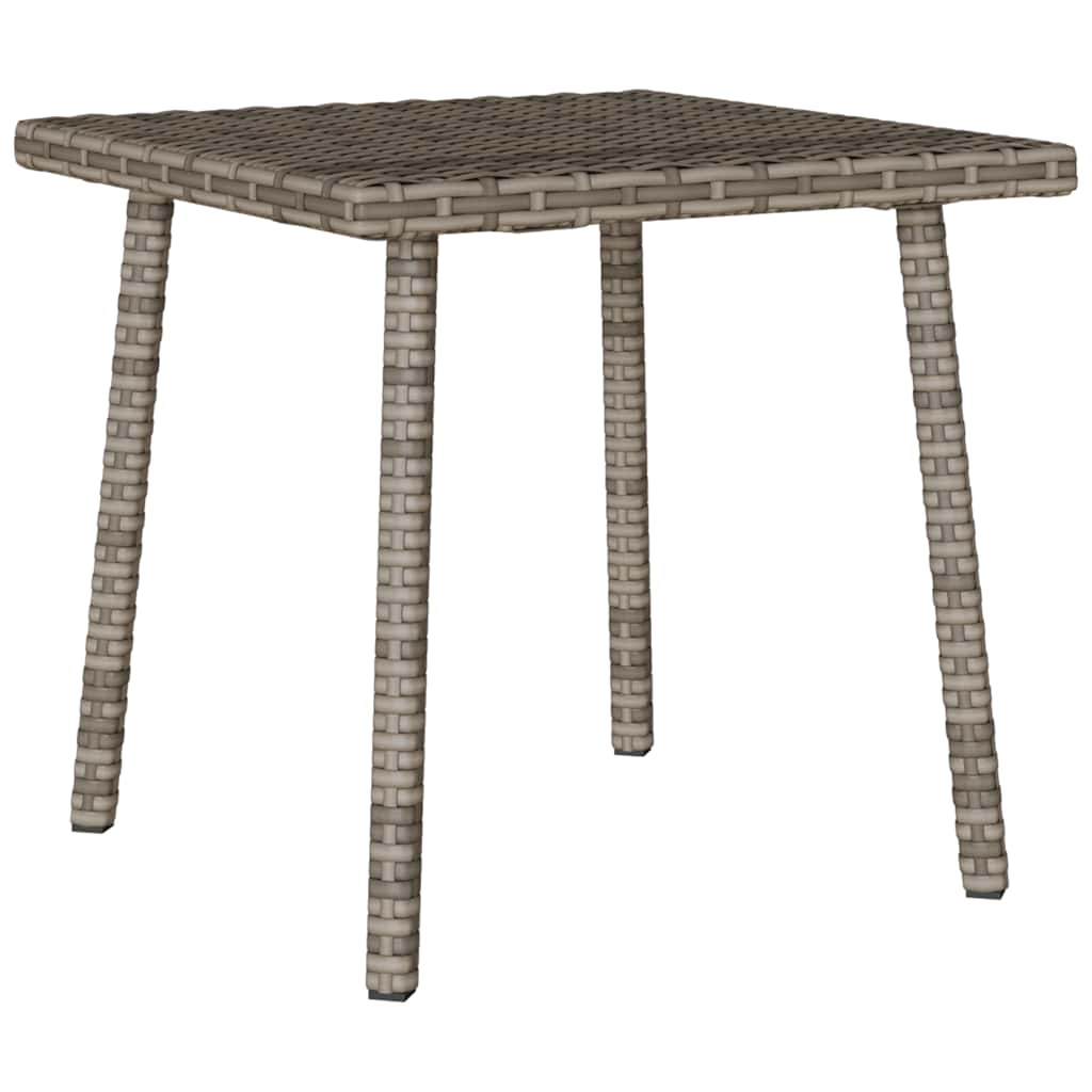 Garten-Couchtisch Rechteckig Schwarz 40x40x37 cm Poly Rattan