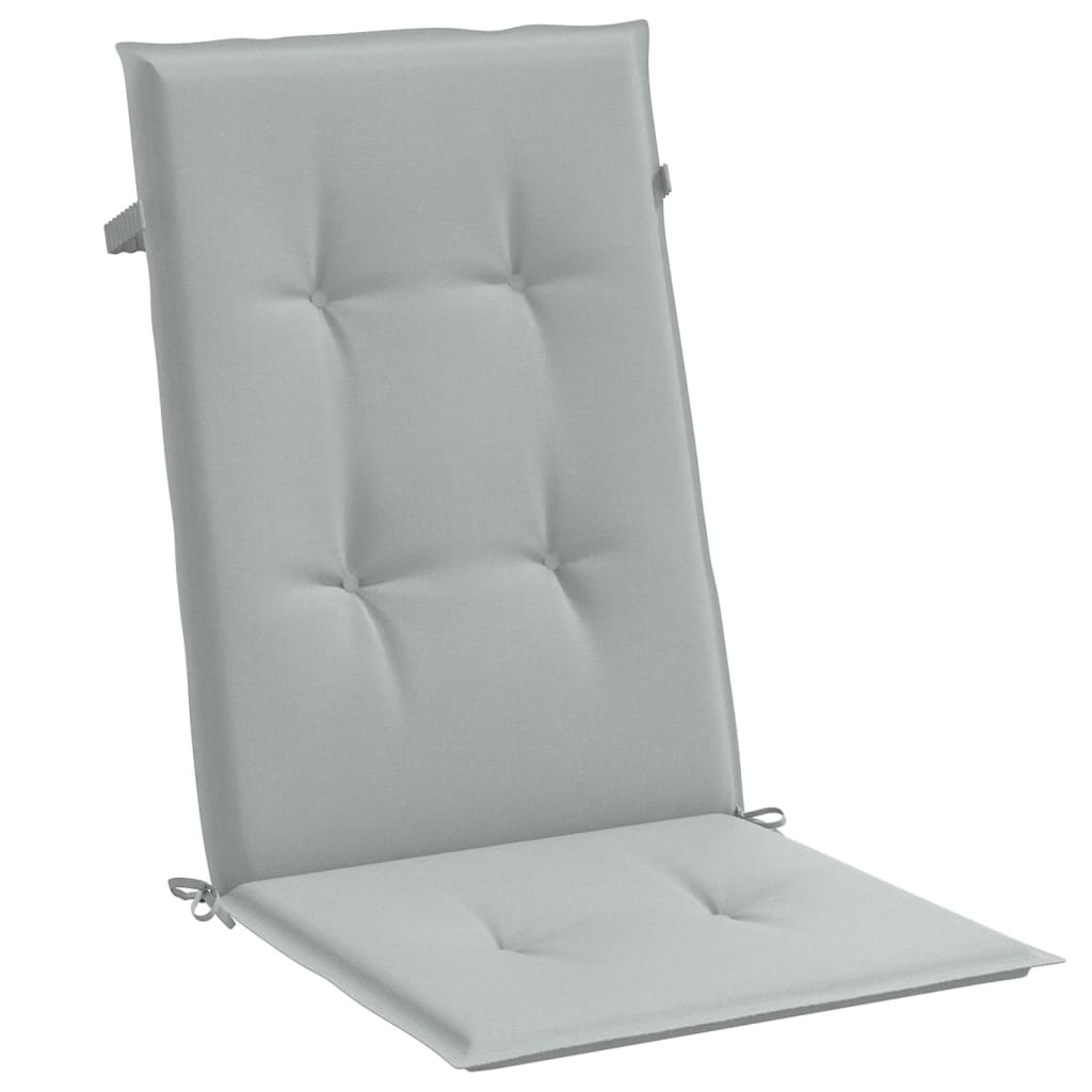 Hochlehner-Auflagen 2 Stk. Melange Anthrazit 120x50x7cm Stoff