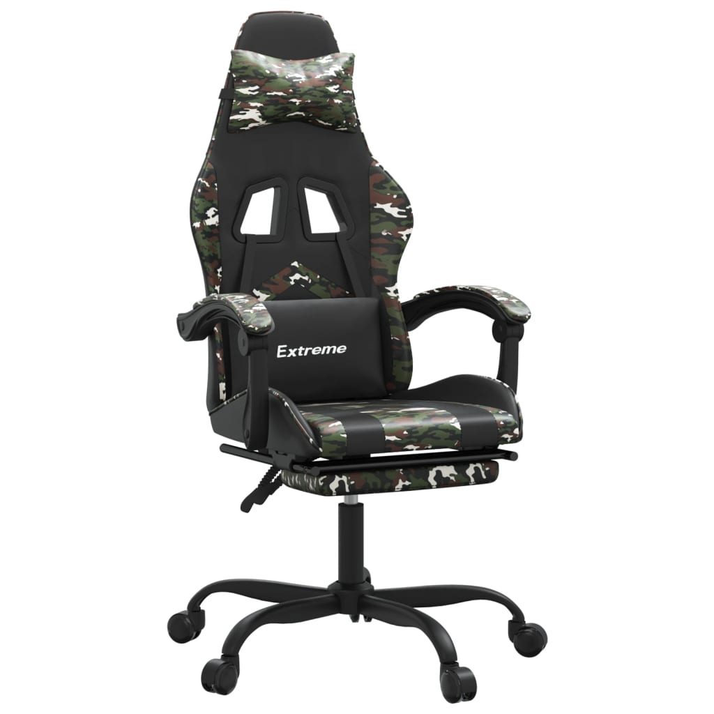 Gaming-Stuhl Drehbar Schwarz und Rot Kunstleder