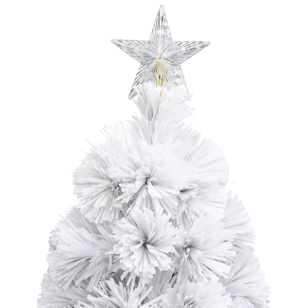 Vorbeleuchteter Weihnachtsbaum mit Ständer und LED 150 cm Glasfaser