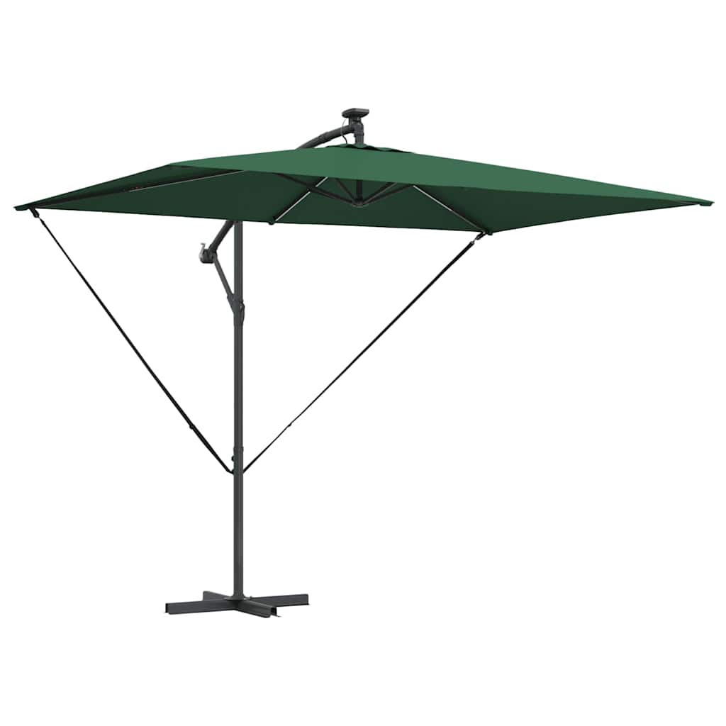 Sonnenschirm Sand 294 x 200 x 270 cm Polyester und Aluminium