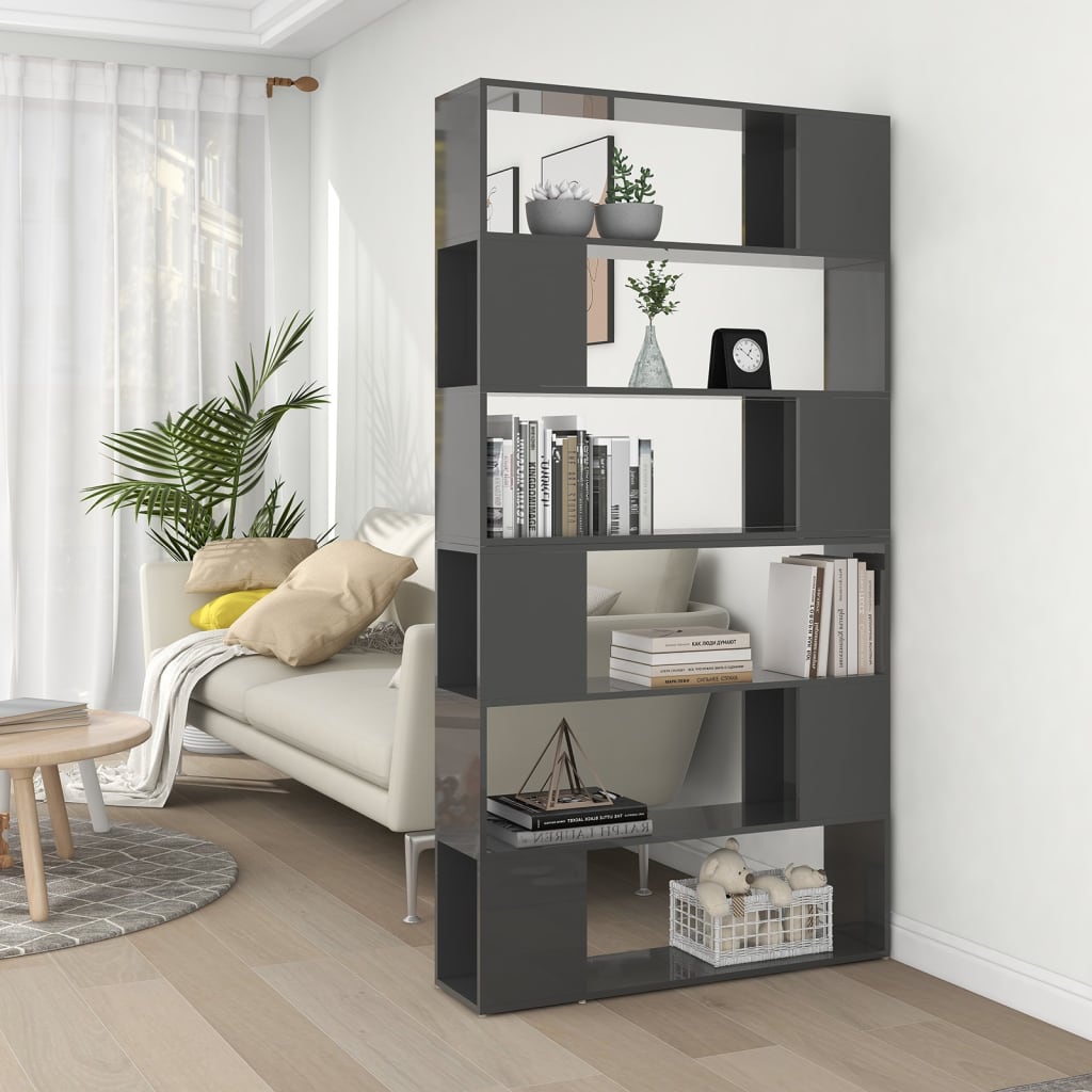 Bücherregal Raumteiler Weiß 100x24x188 cm