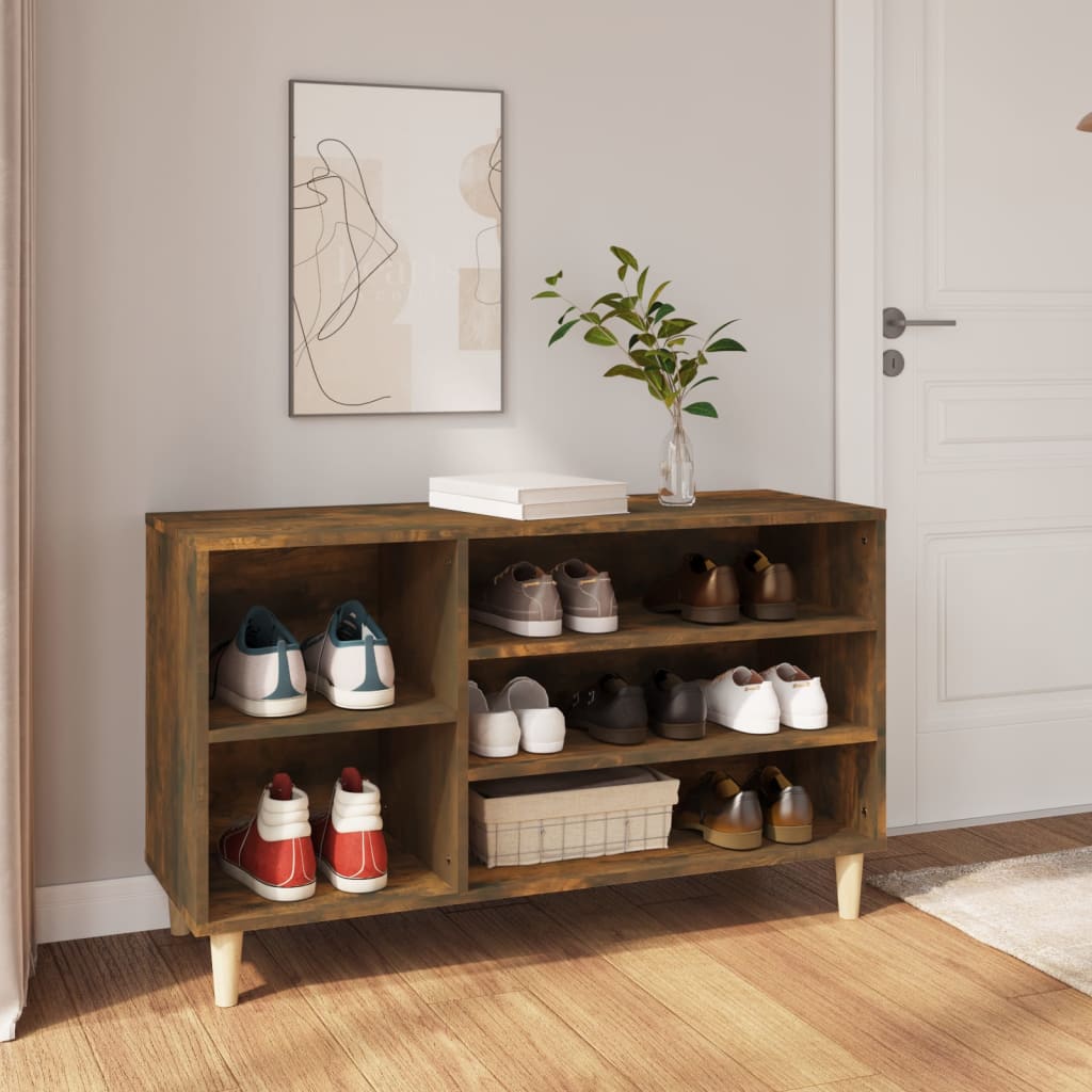 Schuhregal Weiß 102x36x60 cm Holzwerkstoff
