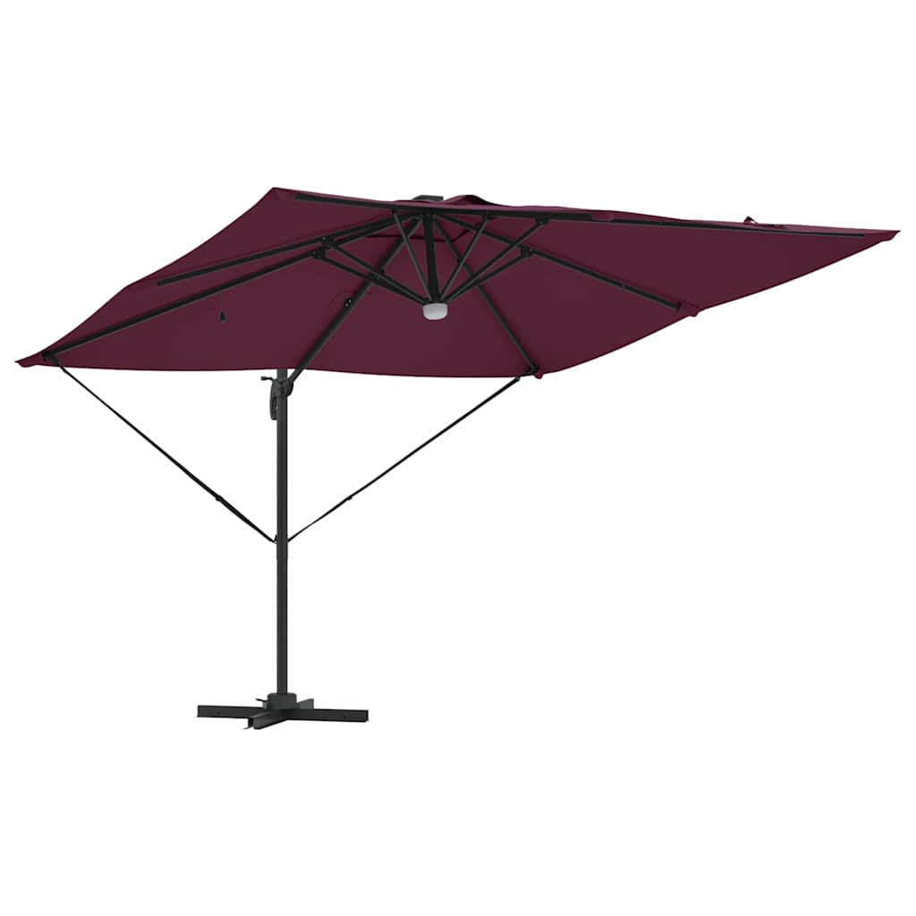 Roma Parasol Beige 286 x 284 x 270 cm Aluminium und Polyester