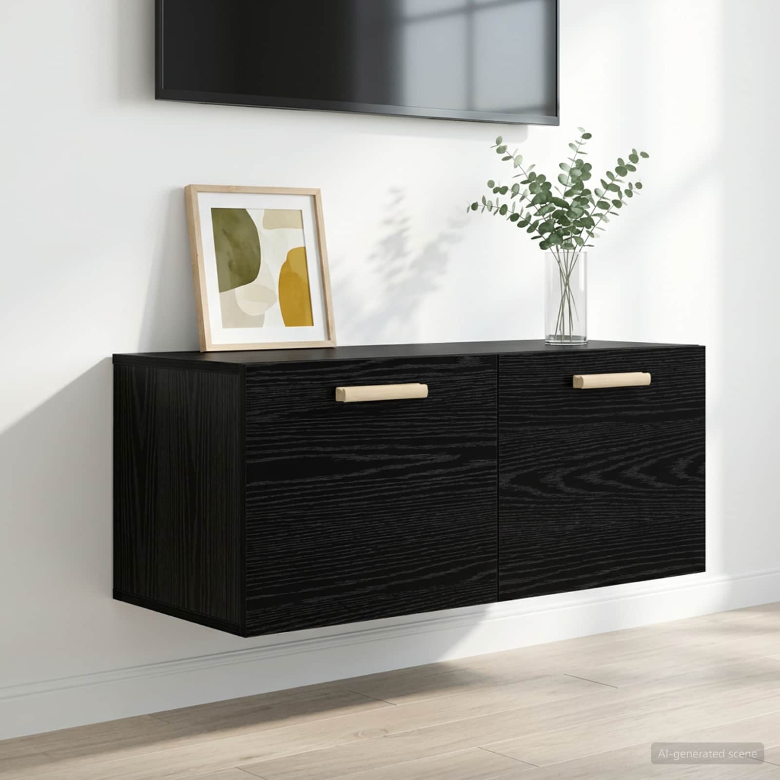 Wandschrank Weiß 80x35x36,5 cm Holzwerkstoff