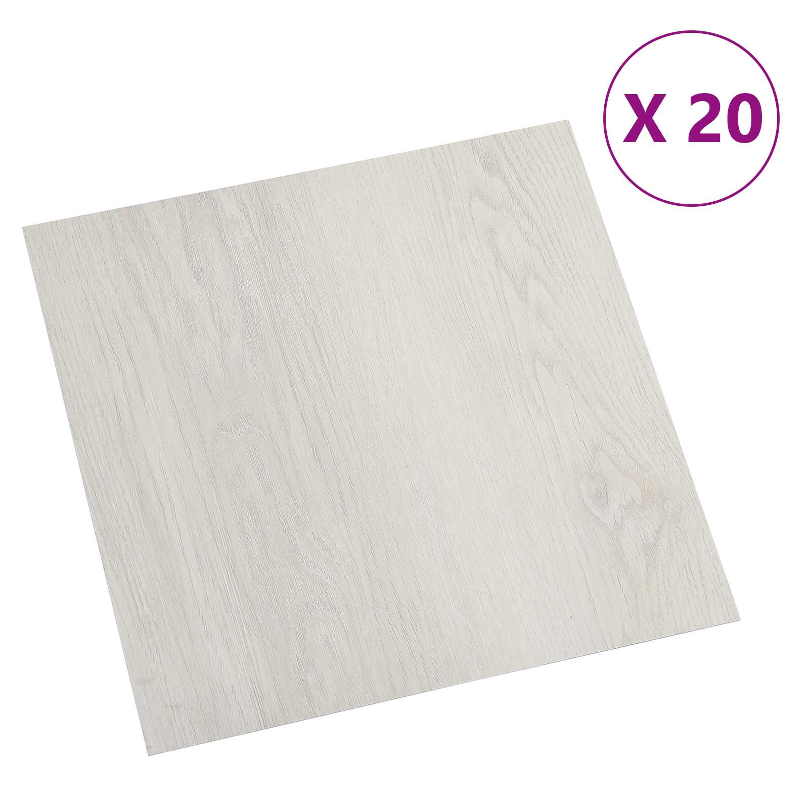 Selbstklebende Bodenplanken 30,5 x 30,5 cm 20 pcs PVC Betongrau