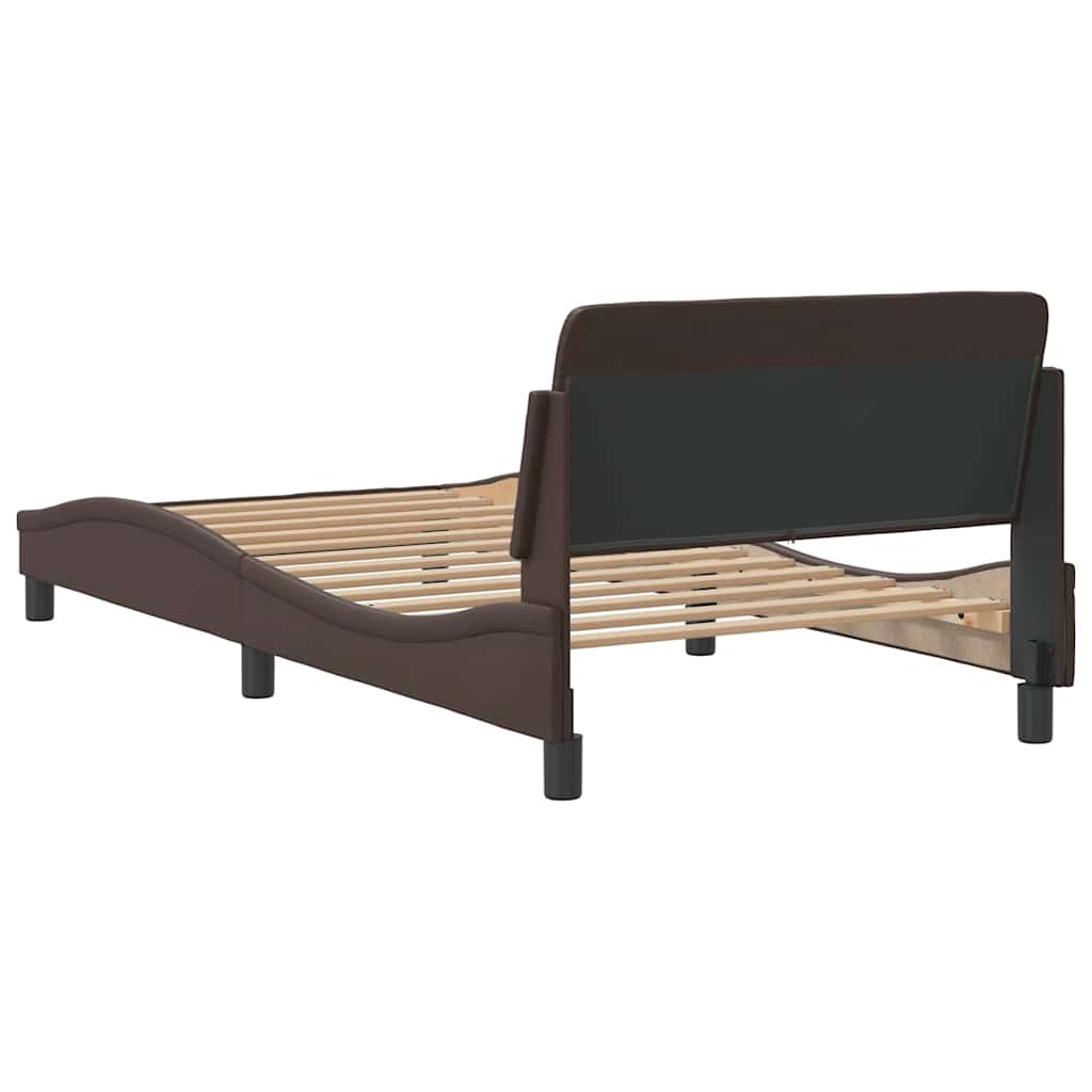 Bettgestell "Dover" Schwarz 80x200 cm Kunstleder