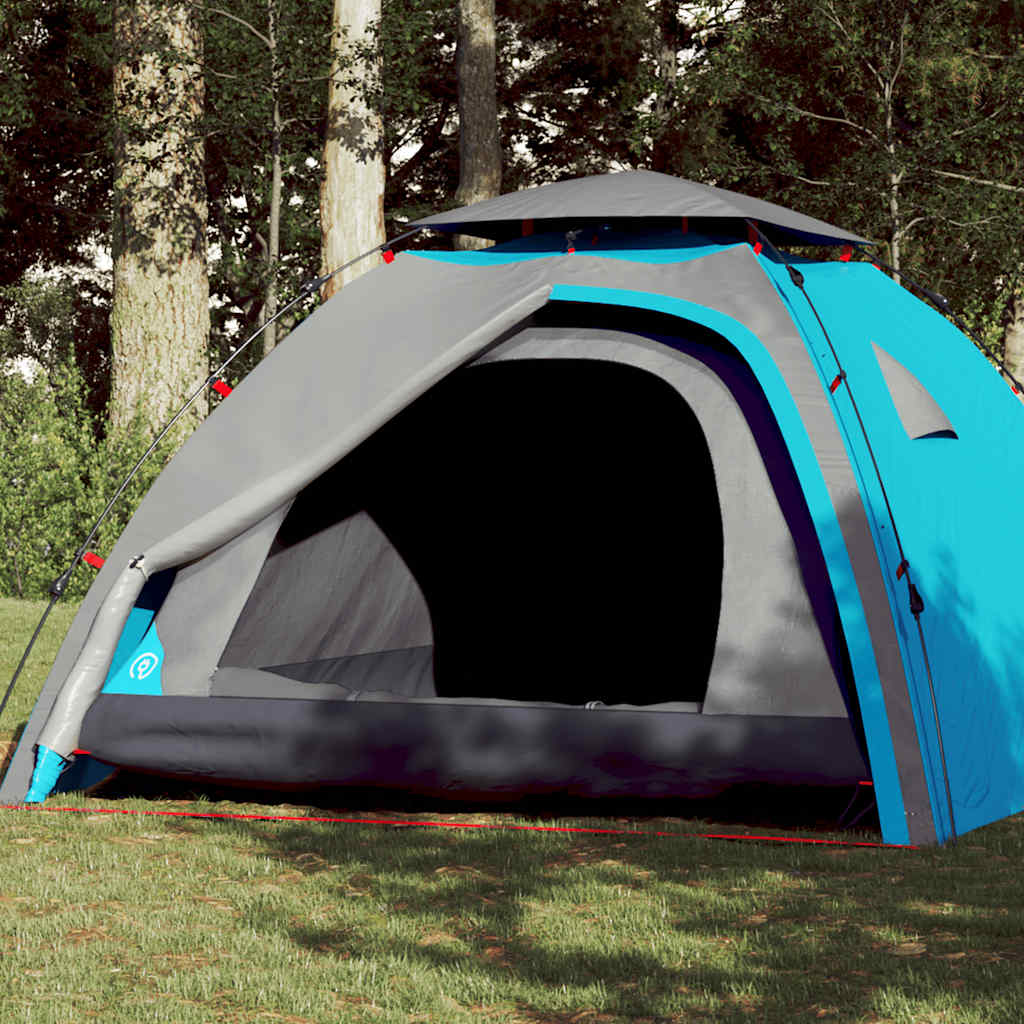 Kuppel-Campingzelt 4 Personen Grün Quick Release