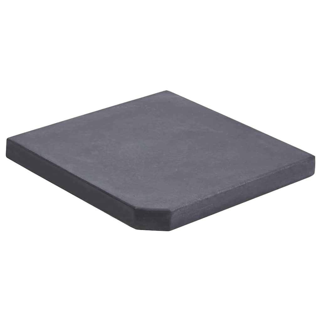 Sonnenschirm-Gewichtsplatte Granit 25 kg Quadratisch Grau