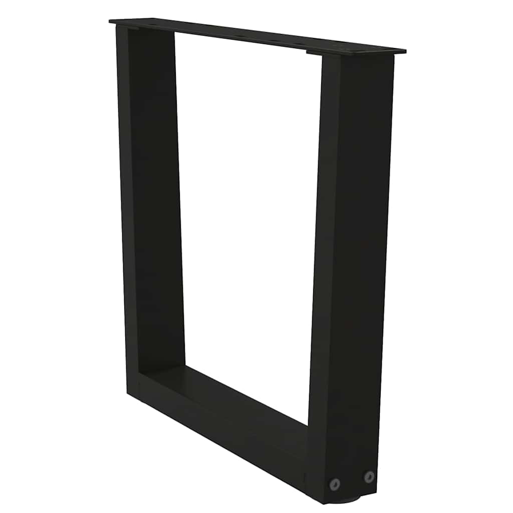 Couchtischbeine V-Form 2 Stück Schwarz 30x(30-31,3) cm Stahl