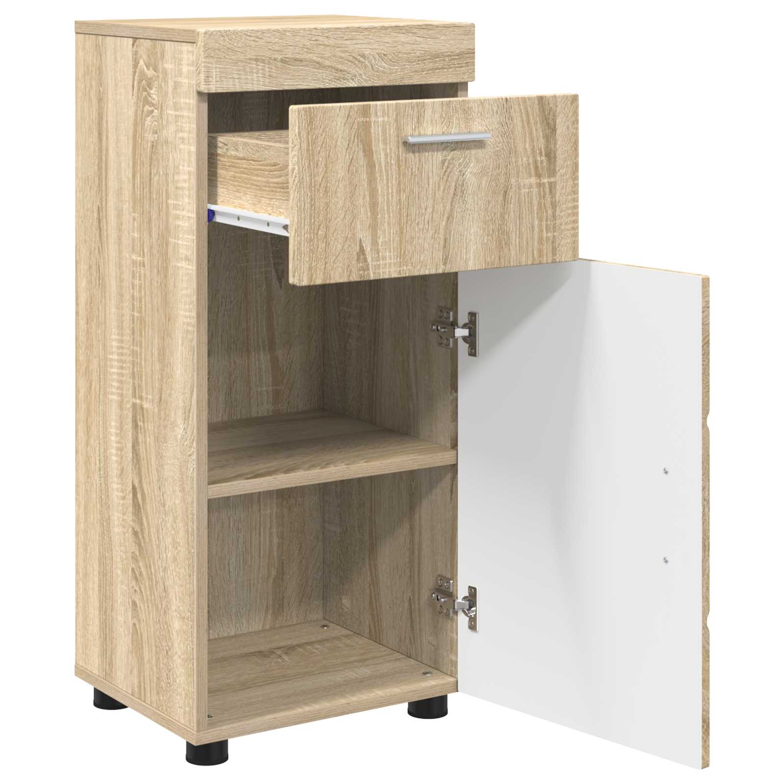 Badezimmermöbel-Set TULUM 2 pcs Weiß 60 x 34 x 63 cm