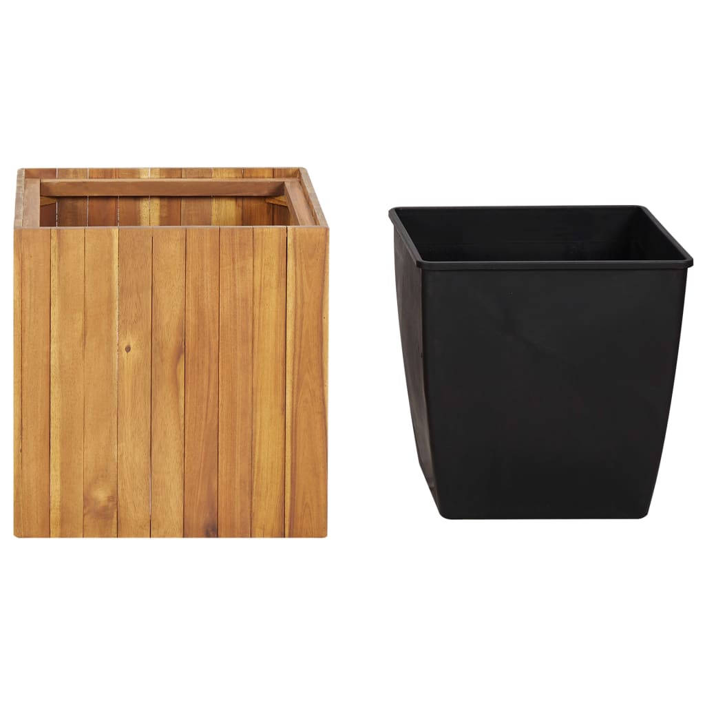 Garten-Hochbeet 24,5x24,5x25 cm Massivholz Akazie