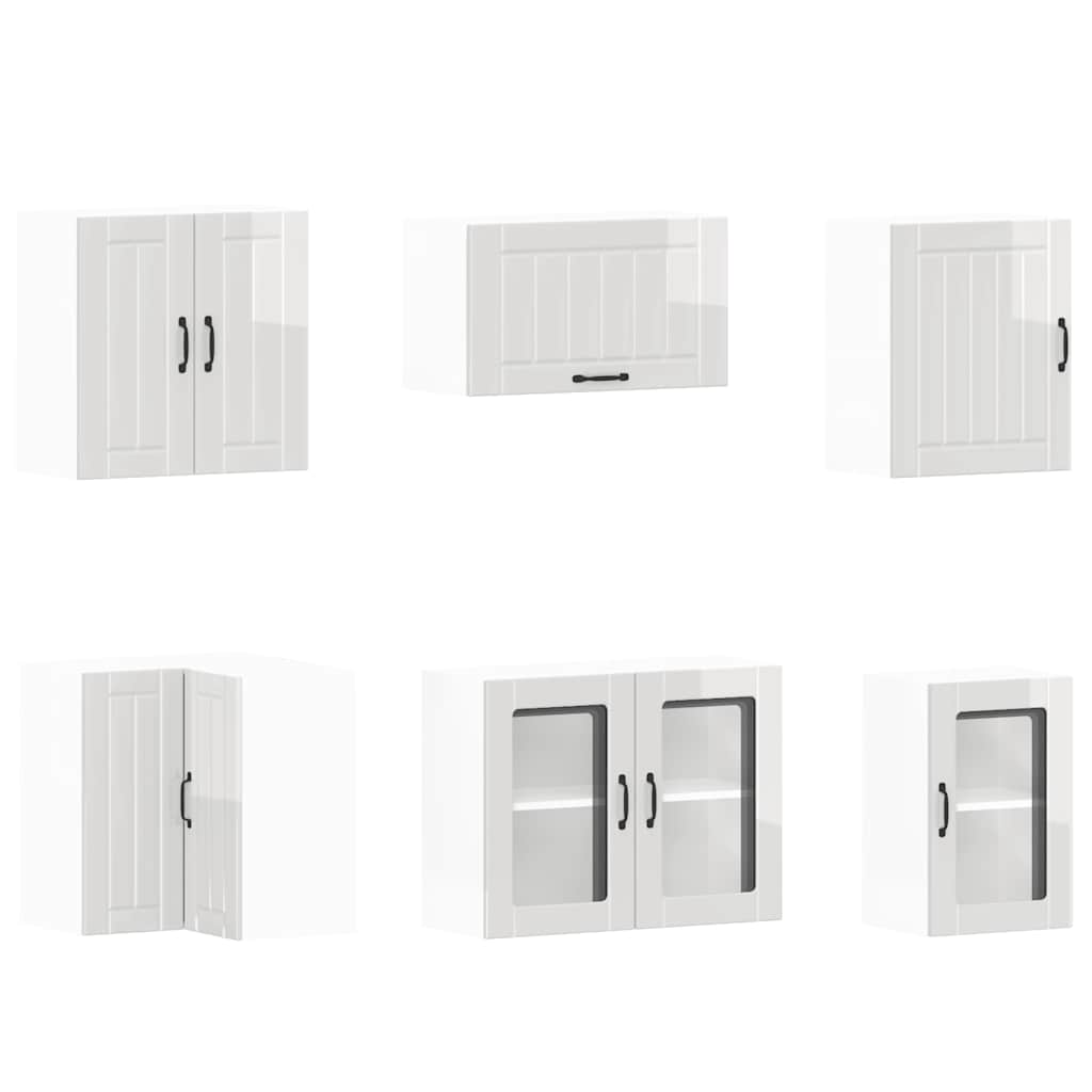 11-tlg. Küchenschrank-Set Lucca Weiß Holzwerkstoff