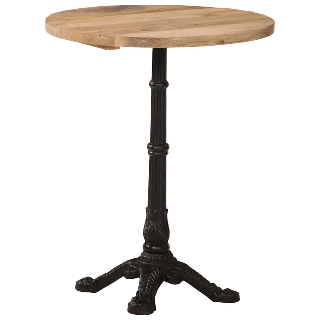 Bistrotisch 60x60x77 cm Raues Mangoholz