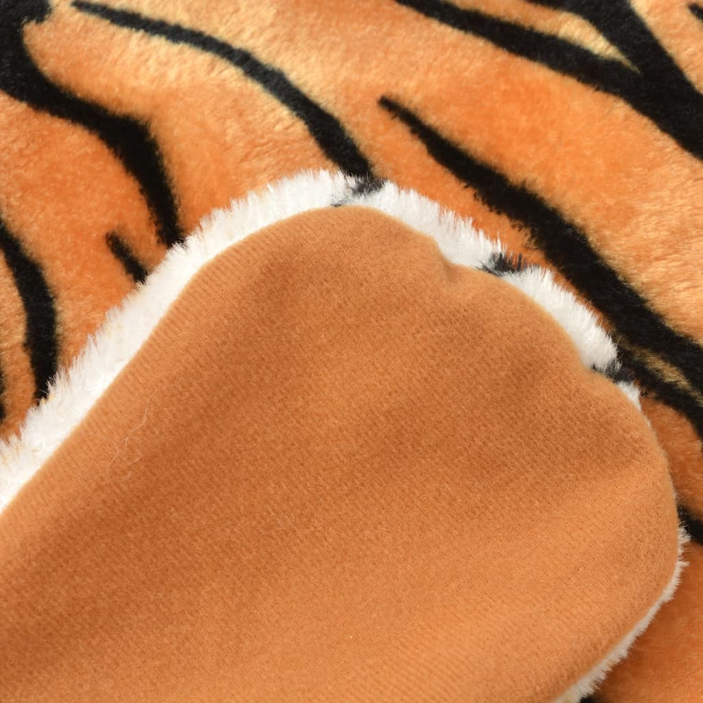 Plüsch Leopardenfell Teppich 139 cm Braun